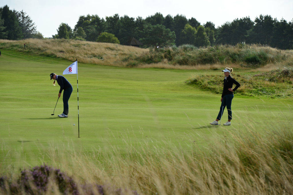 Panmure greens in windy conditions